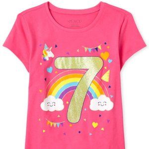 Girls Birthday 7 Graphic Tee